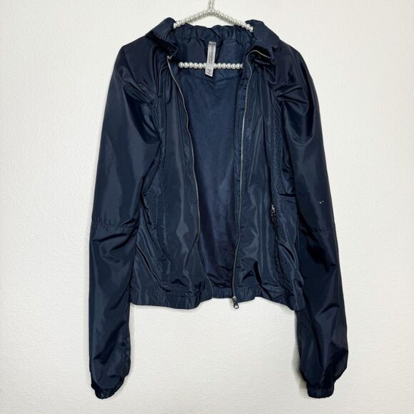 Lorna Jane Jacket Medium Blue Double Zip Active Windbreaker Sport Run Uniquely - Picture 7 of 16